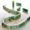 12 Pack: Green Aventurine Tube Beads, 13mm by Bead Landing™